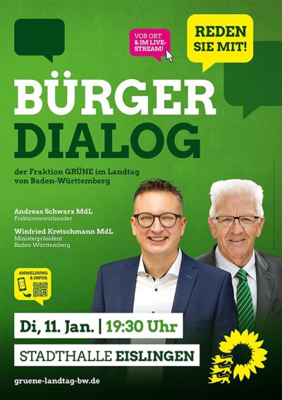 Bürgerdialog der Fraktion der Grünen im Landtag Baden-Württemberg aus Eislingen